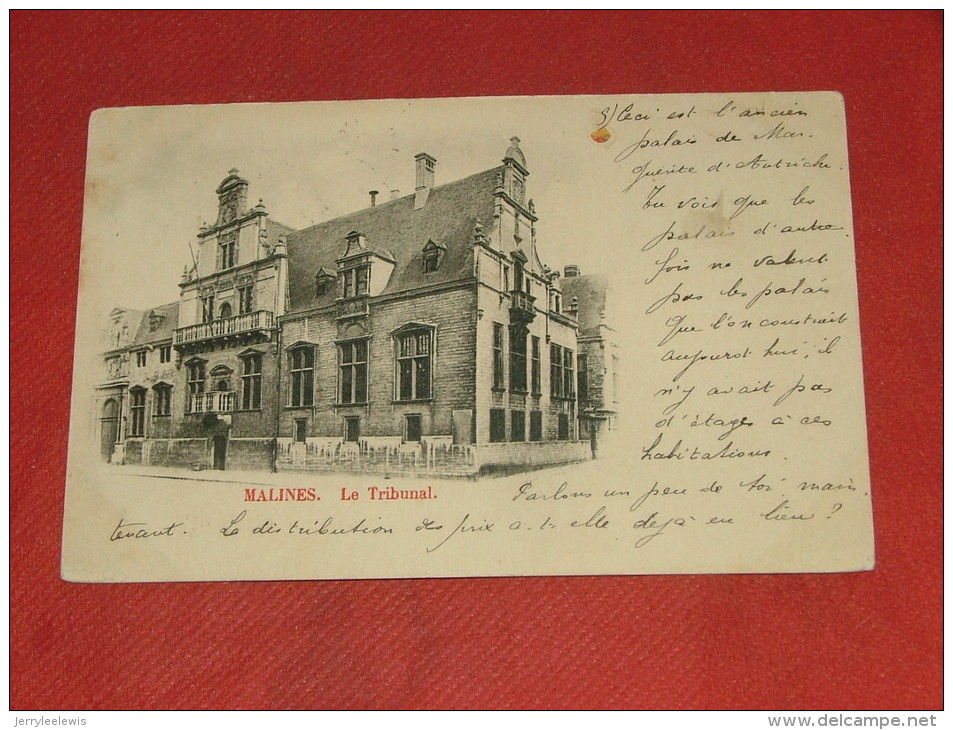 MECHELEN  -   MALINES   -  Le Tribunal  -  1903 - Malines