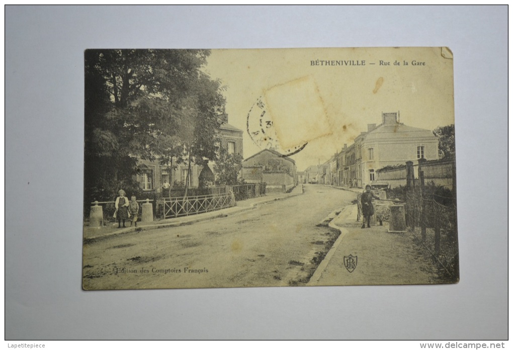 (BU1) Bétheniville Rue De La Gare, Edition Des Comptoirs Français - Bétheniville