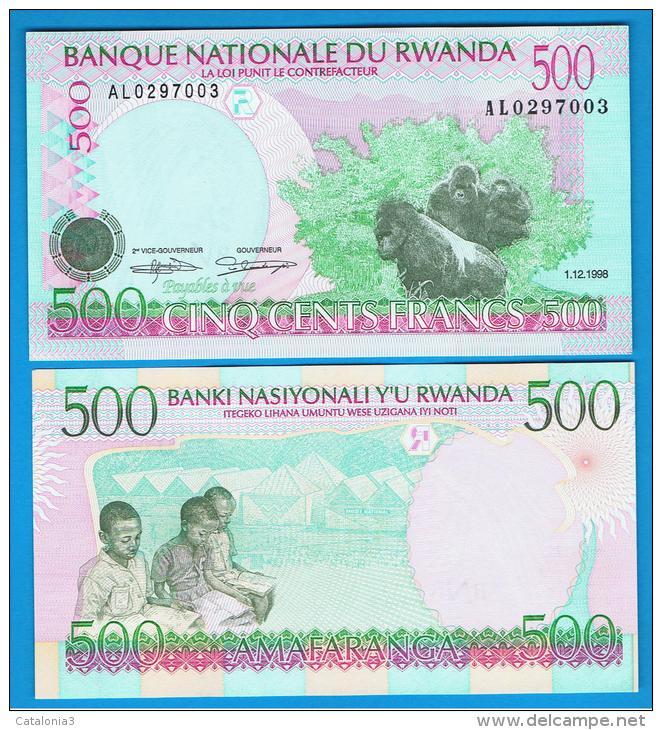 RWANDA - 500 Franc 1998 SC  P-26 - Ruanda