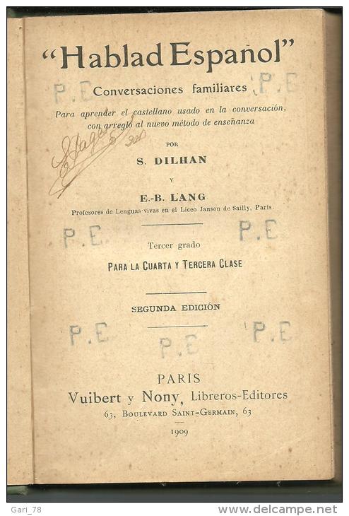 HABLAD ESPAÑOL Conversaciones Familiares Tercer Grado Para La 4e T 3e - 1909 - Scolastici