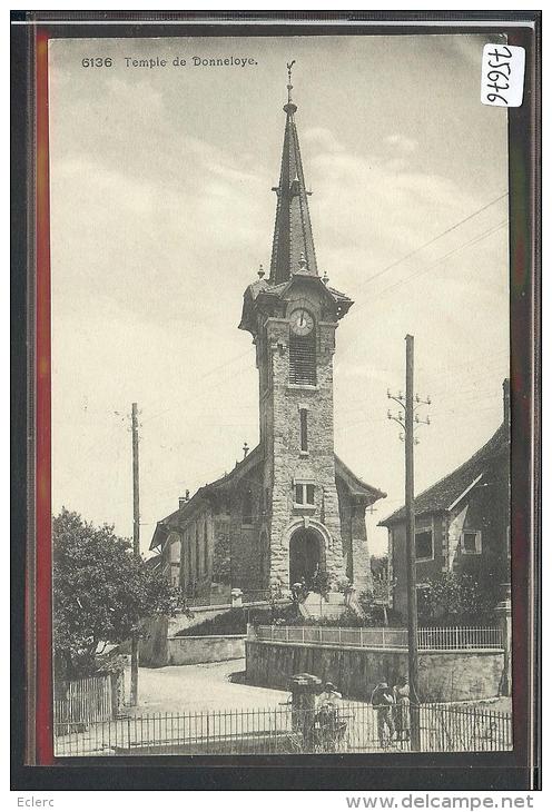 DISTRICT D´YVERDON /// DONNELOYE - L'EGLISE -  TB - Donneloye