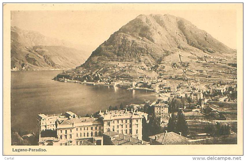 LUGANO - Paradiso - Monte San-Salvatore (E. Goetz, Luzern, N° 2953) - Paradiso