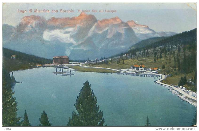 Lago Di Misurina Con Sorapis (B. Lehrburger, Nürberg, N° 16958) - Belluno