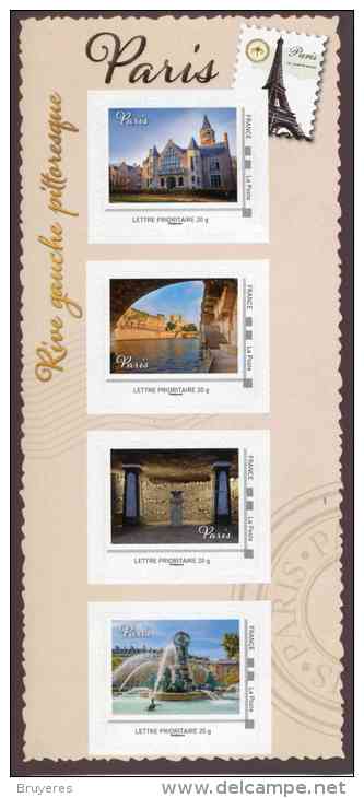 Collector 2013 "Paris Pittoresque Rive Gauche - Feuillet De 4 Timbres Autocollants Lettre Prioritaire 20g" - Collectors