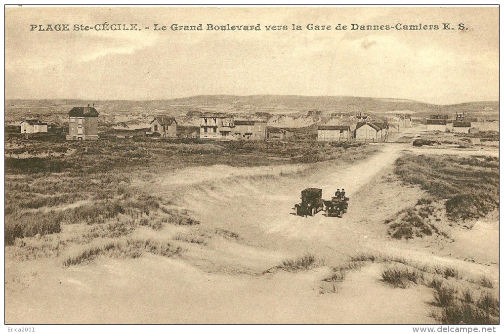 Plage Sainte Cécile. Le Grand Boulevard Vers La Gare De Dannes Camiers. - Altri & Non Classificati