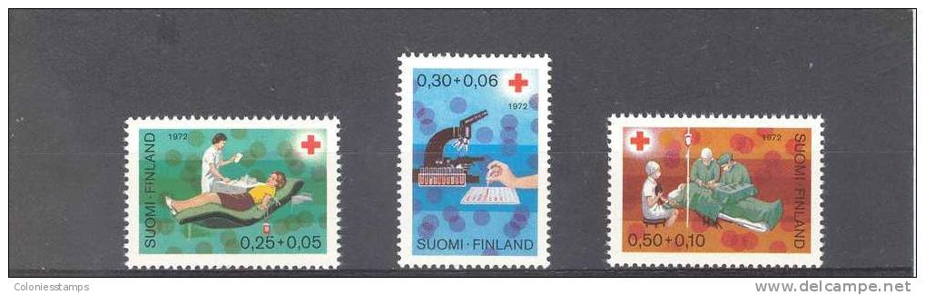 (S0984) FINLAND, 1972 (Red Cross Fund). Complete Set. Mi ## 707-709. MNH** - Neufs