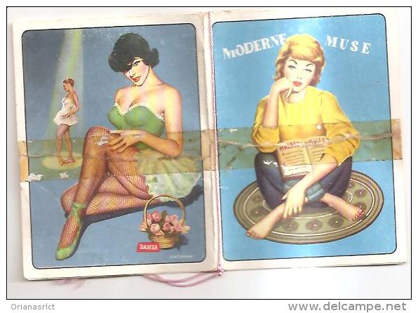 60176) Calendarietto Del 1961 Moderne Muse - Kleinformat : 1961-70