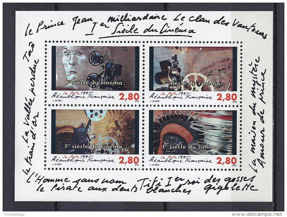 CINEMA - FRANCIA 1995 - Yvert #H17 - MNH ** - Cinema