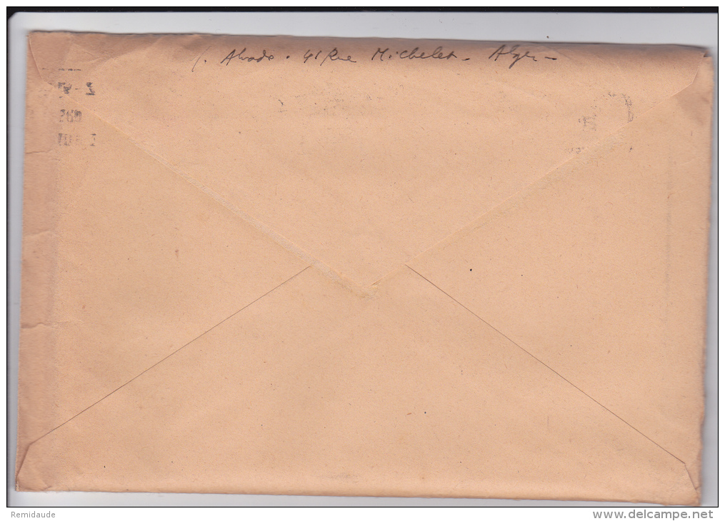 ALGERIE - 1948 - LETTRE 2° ECHELON (44g) De ALGER Pour CERILLY - MARIANNE D'ALGER 2F40 RARE SUR LETTRE - Lettres & Documents