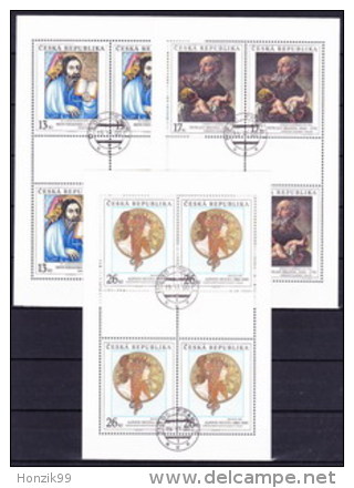 Tchéque République 2000 Mi 274-6 Klb. -  Les Feuilles, Obliteré - Used Stamps