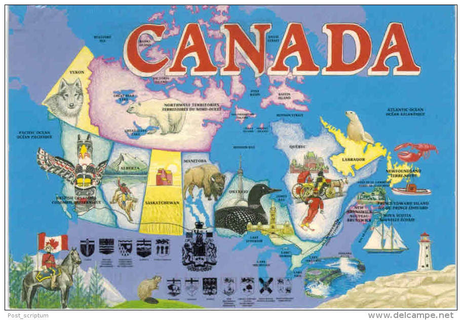 Amérique - Canada Artwork By Debbie Groulx - Moderne Ansichtskarten