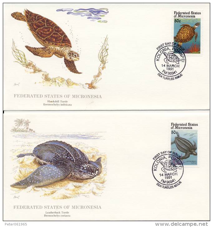 2 X FDC Micronesia - Mikronesien