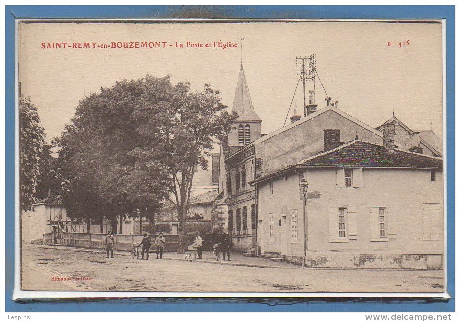 51 - SAINT REMY En BOUZEMONT -- La Poste Et L'Eglise - Saint Remy En Bouzemont