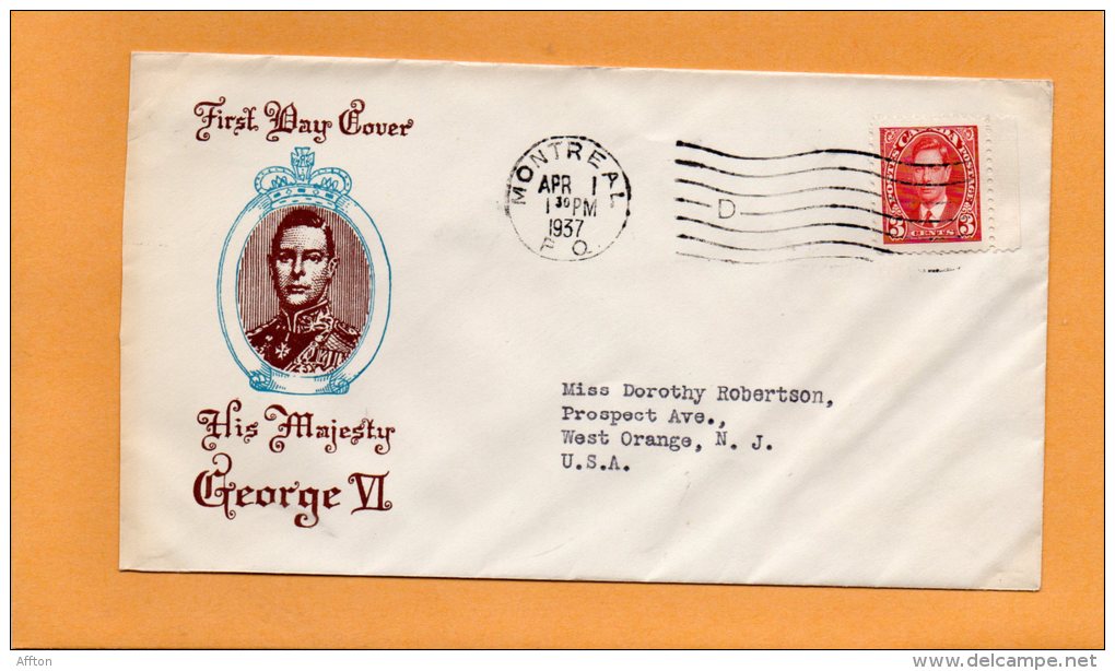 Canada 1937 FDC - ....-1951