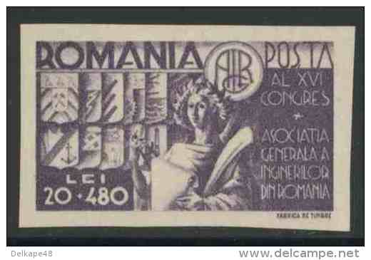 Romania Romana Rumänien 1945 Mi 909 YT 878 SG 1768 ** Coats Of Arms -16th Congress Romanian Engineers / Wappenschilder - Postzegels