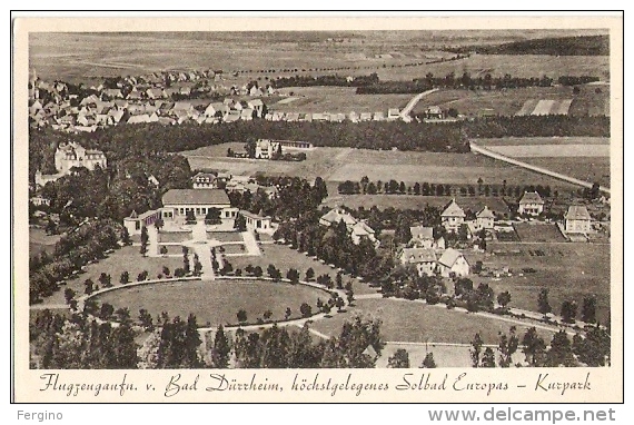 4658/A/GI/DE - FLUGZNGAUFN. V. BAD DURRHEIM (GERMANIA) - Kurpark - Bad Duerrheim