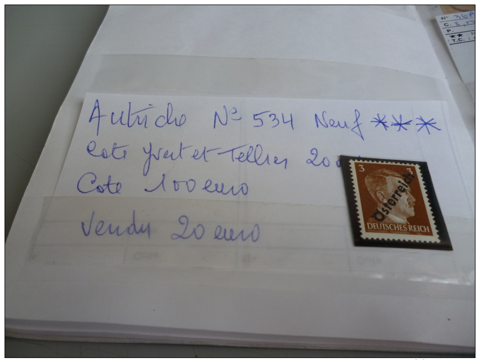 AUTRICHE N° 534 NEUF *** - Unused Stamps