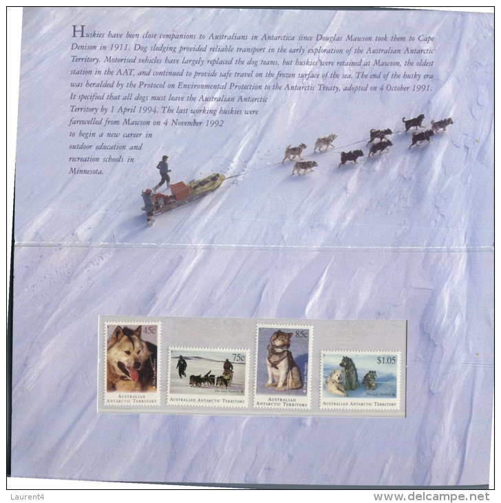 (603) Australia Stamp Pack - The Last Huskies (dog) - Presentation Packs