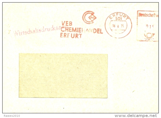 DDR Erfurt AFS 1975 VEB Chemiehandel - Franking Machines (EMA)