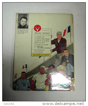 1969  Michel Vaillant " Le Retour De Steve Warson "Jean Graton ,édition Du Lombard - Vaillant