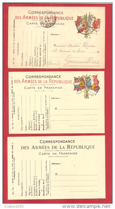 N°Y&T TYPE A1   OBLITEREE+ 2 CARTES EN FRANCHISE NEUVES - Cartas & Documentos