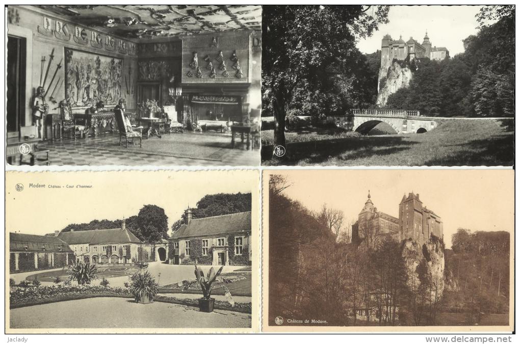 Château  De  Modave -- Lot  De 6 Cartes Voir Détail   (2 Scans) - Modave