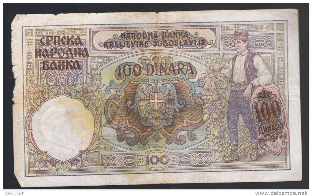 SERBIA - 100 Dinara 1941    P-23 - Serbia