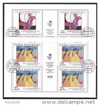 Tchéque République 1998 Mi 190-1 Klb.- Les Feuilles, Obliteré - Used Stamps