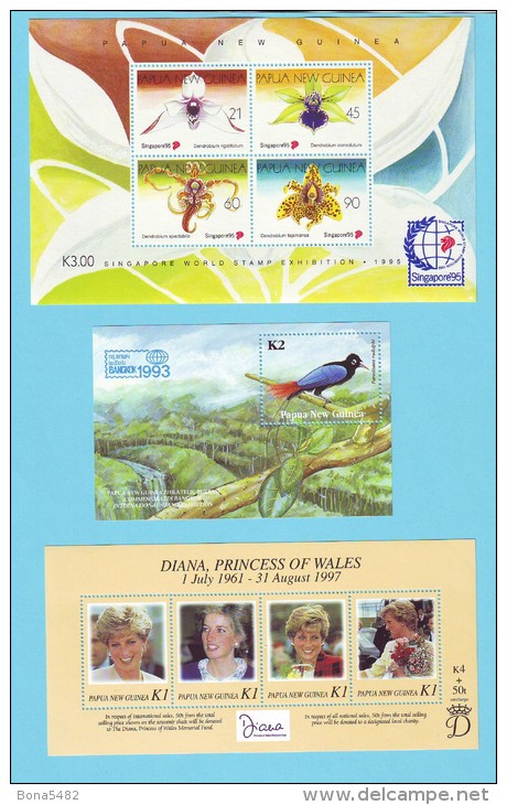 LOT PAPOUASIE NOUVELLE GUINEE PAPUA THEMES TOPICALS 1992 à 1998  / NEUFS MNH** / CB 28 - Vrac (max 999 Timbres)