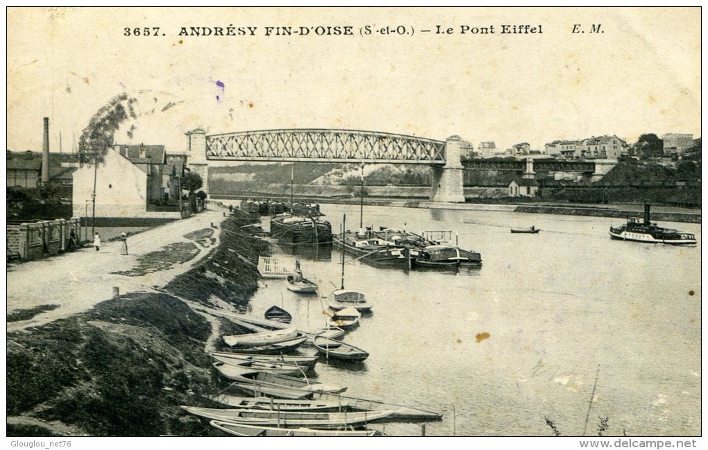 78-ANDRESY FIN D'OISE...LE PONT EIFFEL...CPA - Andresy
