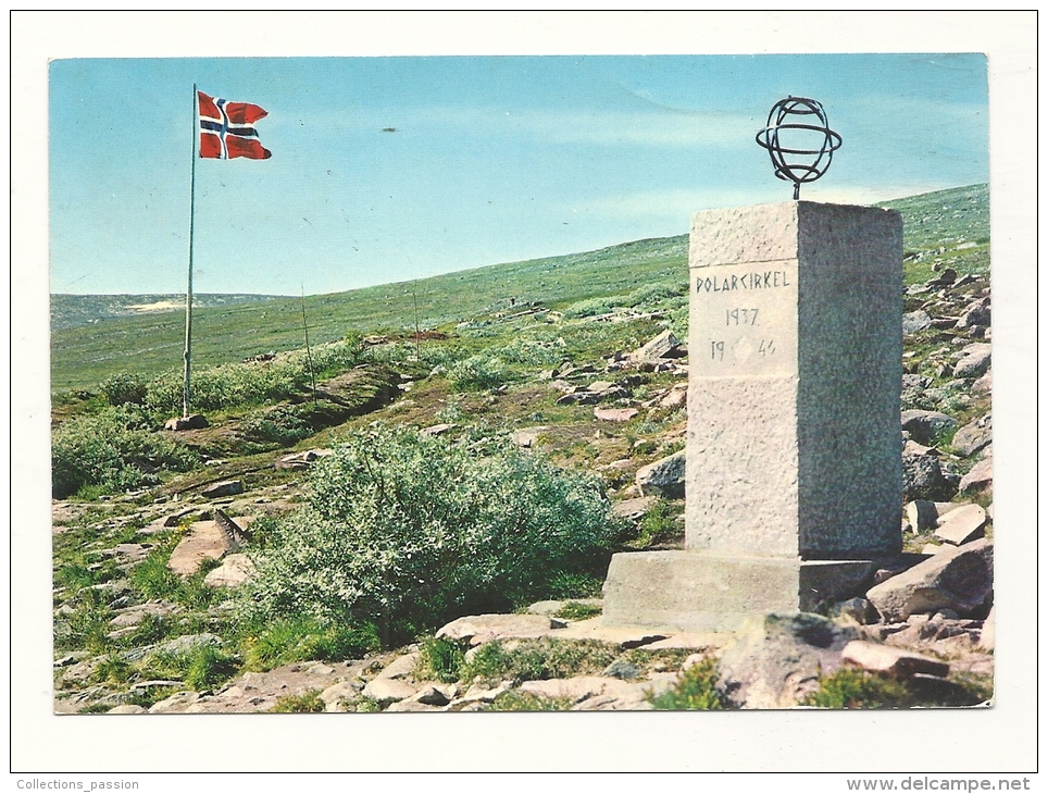 Cp, Norvège, The Artic Circle, Slltfjellet Mountaine, Voyagée 1974 - Noruega