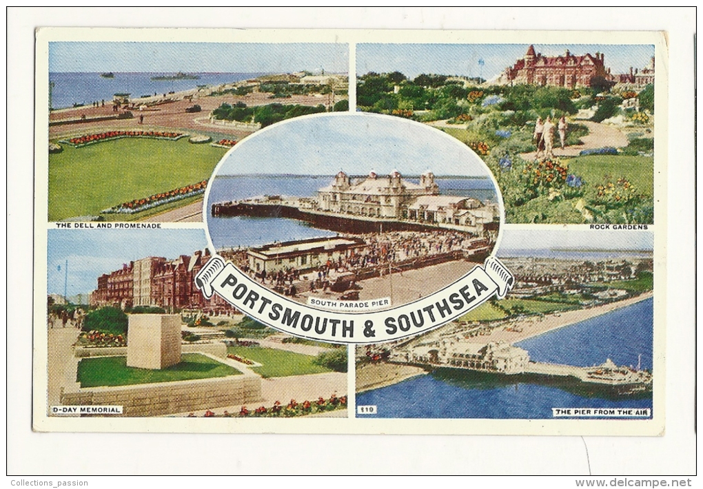 Cp, Angleterre, Portsmouth &amp; Southsea, Multi-Vues - Portsmouth