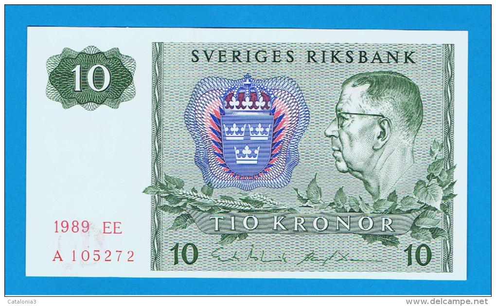 SUECIA - 10 Kronur 1989 SC   P-52 - Sweden