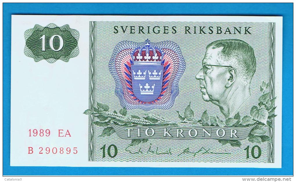 SUECIA - 10 Kronur 1989 SC   P-52 - Suède