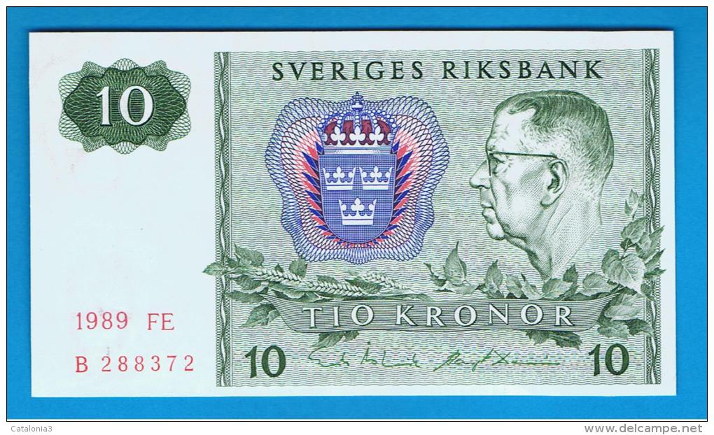 SUECIA - 10 Kronur 1989 SC   P-52 - Sweden