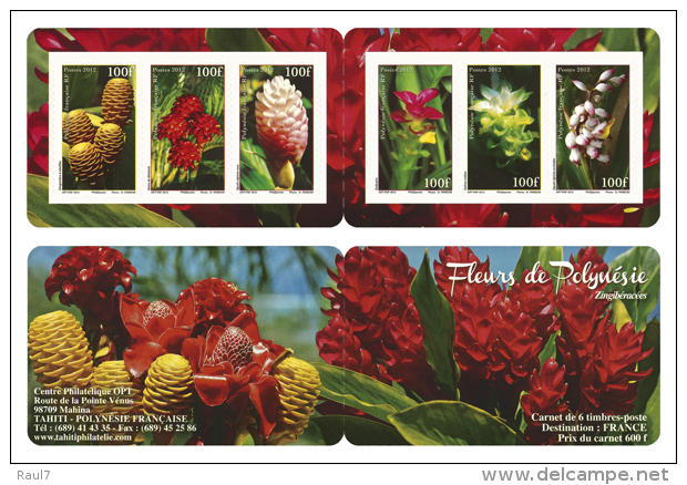 Polynésie 2012 - Fleurs, Orchidées - Carnet Neuf // Mnh Booklet - Ungebraucht