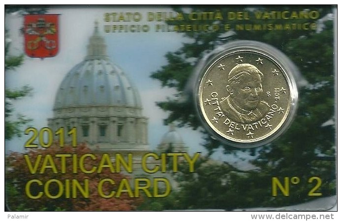 Vatican 50 Cent. Coincard 2011 - Vatikan