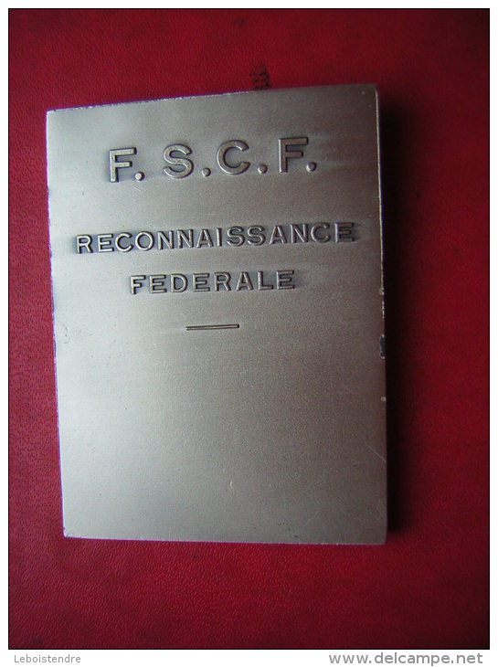 BELLE MEDAILLE EN BRONZE SIGNEE VILLANDRE  F S C F    P  MICHAUX 1854 / 1923  RECONNAISSANCE FEDERALE - Professionals / Firms