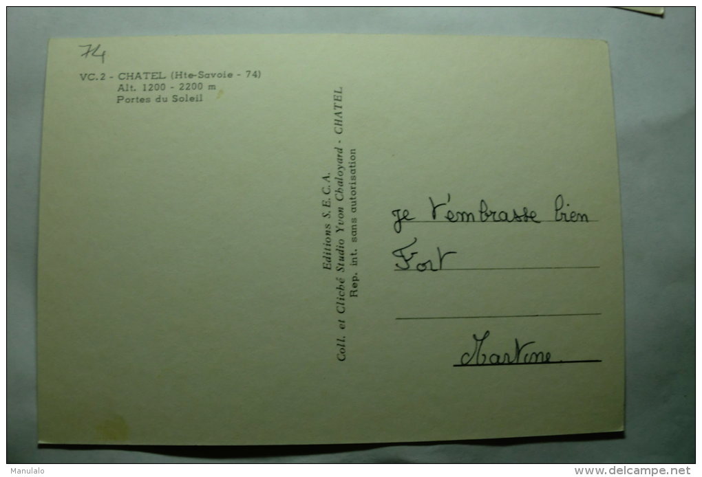 D 74 - Chatel - Portes Du Soleil - Châtel