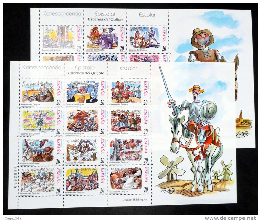 1992 + 1998, Mi.Nr. 3036/52 U. 3398/3421 Als Postfrische Zusammendruck-Bogen - Blocs & Feuillets