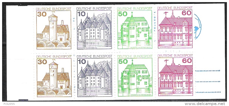 Bund 1980 MiNr MH 23 D ** Postfrisch Burgen Und Schlösser  ( 855 ) - 1971-2000