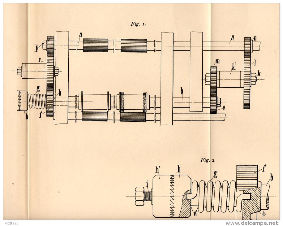 Original Patentschrift - Ch.H. Doyen à Mondrepuis , 1905 , Conduisez Pour Machine à Filer , Filature !!! - Machines