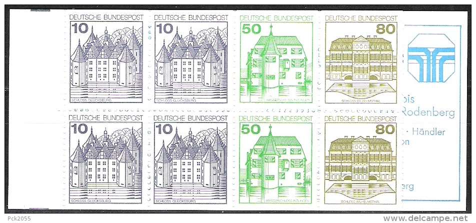 Bund 1982 MiNr MH 24 A ** Postfrisch Burgen Und Schlösser  ( 859 ) - 1971-2000