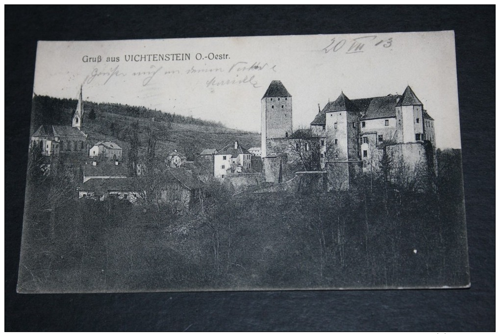 Orginal AK Gruß Aus Vichtenstein,gelaufen 1913 - Schärding