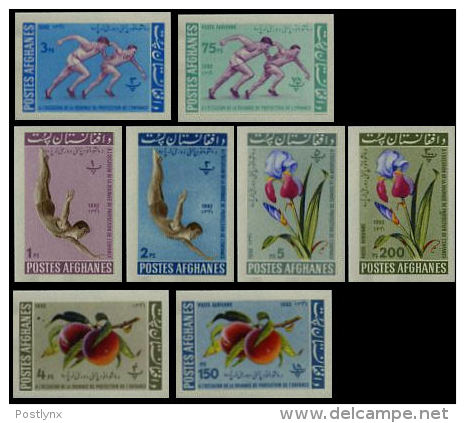 AFGHANISTAN 1962 Children IMPERF.SET:8 Stamps    [non Dentelé,Geschnitten] - Afghanistan