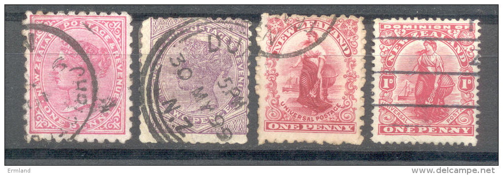 Neuseeland New Zealand 1882 - 1909 O - Gebraucht