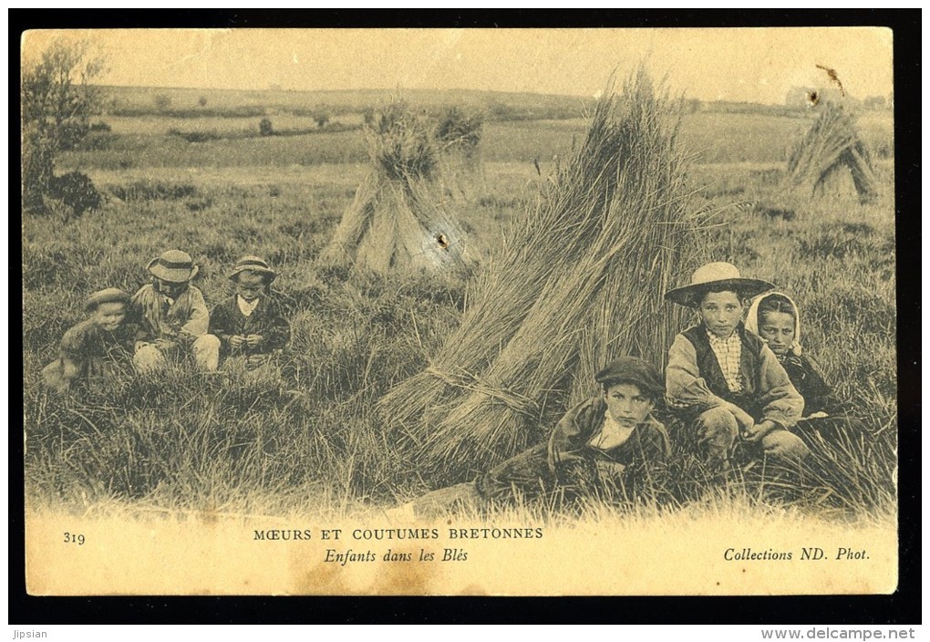 Cpa De Bretagne CMCB Enfant Dans Les Blés  MABT06 - Bretagne