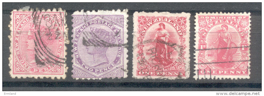 Neuseeland New Zealand 1882 - 1909 O - Used Stamps