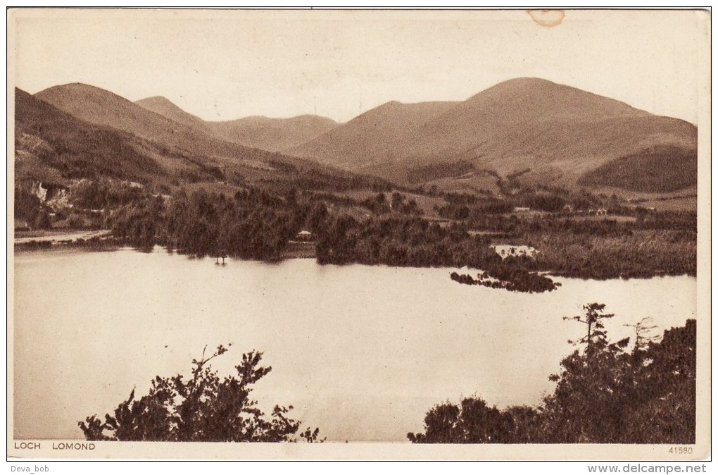 Sepia Postcard LOCH LOMOND Greys Cigarette Series 41580 Dunbartonshire Scotland - Dunbartonshire