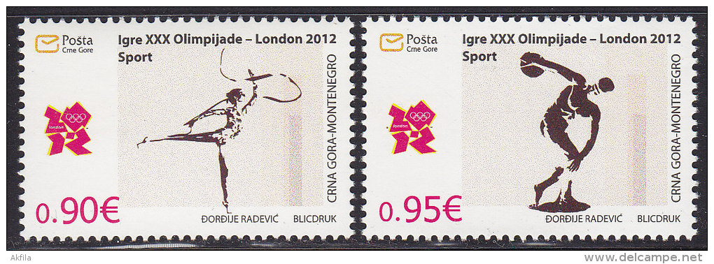 Montenegro, 2012, Olympic Games - London, MNH (**) - Montenegro